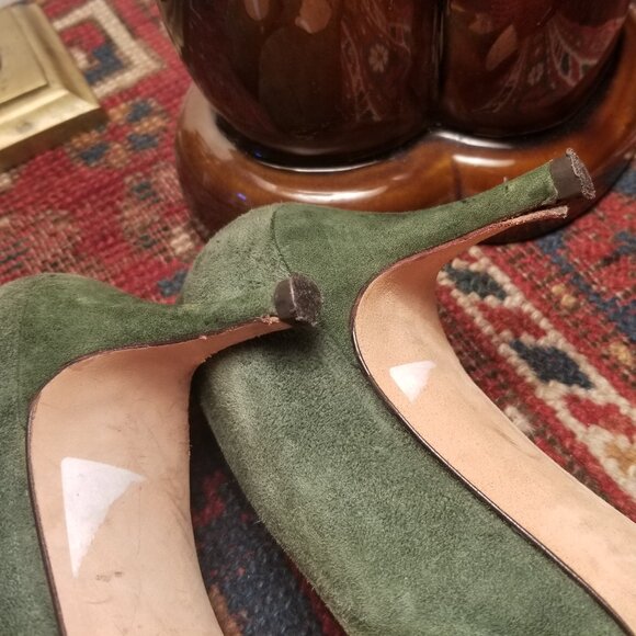 LK BENNETT green suede shoes 39 / 8 1/2 - Picture 4 of 6